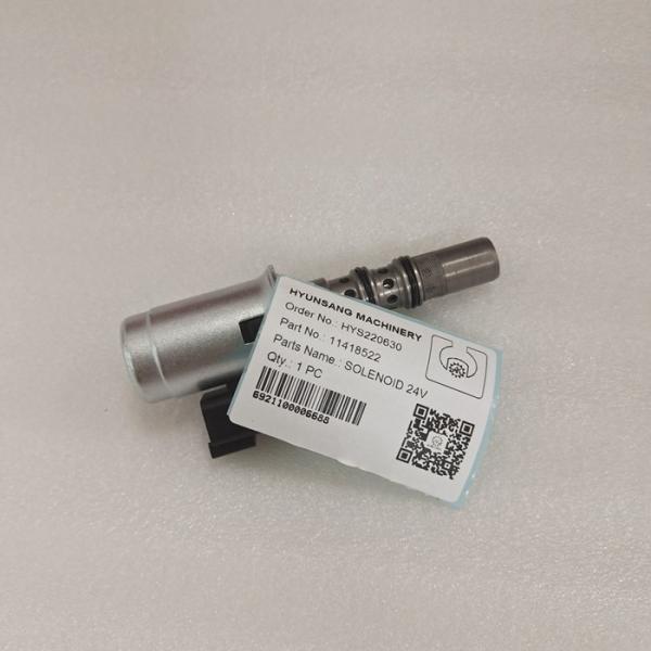 Válvula de solenoide VOE11418522 de Parts 24V da máquina escavadora VOE 11418522 para A25E A25F A25G