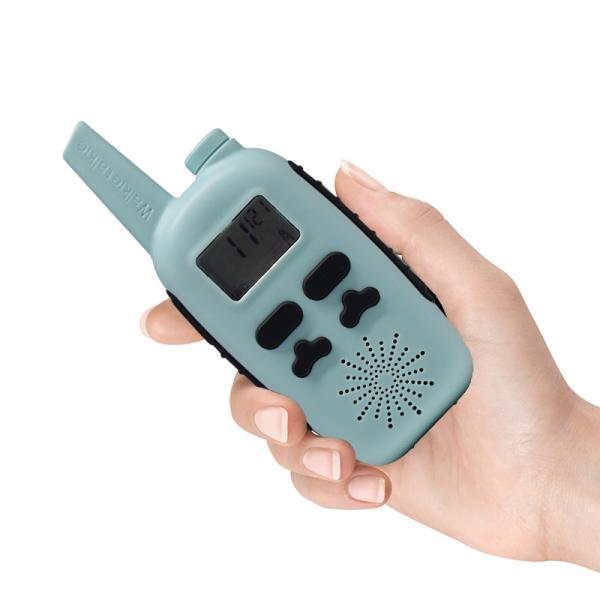 0.5W walkie talkie 3-5km Batería recargable de rango extendido para niños Walkie Talkies fabricante- 8/22 canal portátil de dos vías de radio pantalla LCD