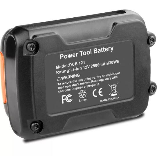 12V 2500mAh Литий-ионный аккумулятор DCB125 DCB127 DCB121 DCB100 DCB120 DEWALT Аккумулятор