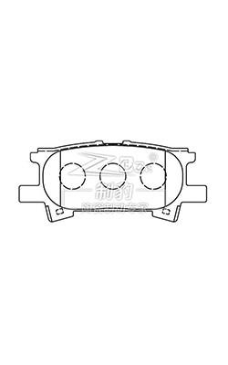 2.5-Pound Front and Rear Ceramic Brake Pads 04466-12130 for Toyota N Braking Systems