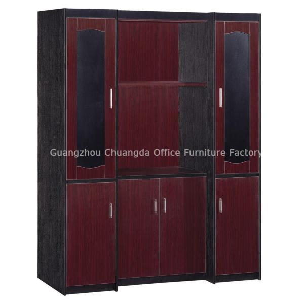 16mm Side and back plate dark Red Wooden Filing Cabinets CD-2209