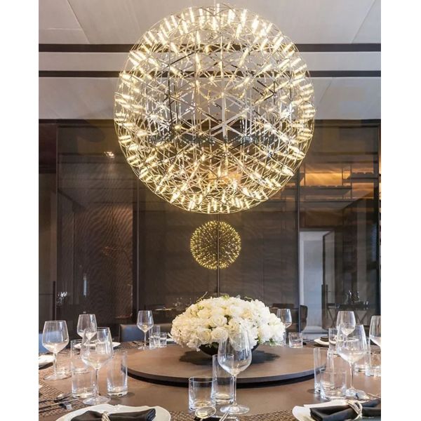 Modern Brief Loft Spark Ball LED Pendant Light  Raimond II Pendant（WH-AP-615）