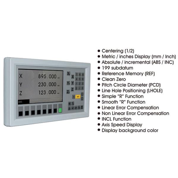 Масштаб Dro цифрового отсчета LCD раковины оси Easson 3 серый линейный