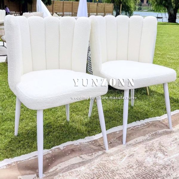 Wholesale White Stainless Steel Daisy Chair Hotel Furniture for Banquet Parties and Events