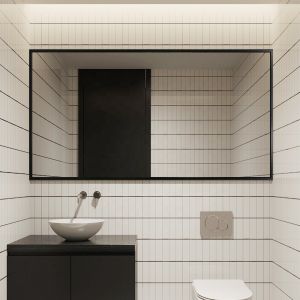 Custom Large Metal Frame Bathroom Mirror 60*80cm 70*90cm 75*100cm 80*130cm