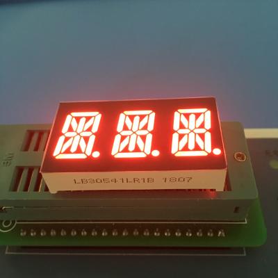0,54 3 cor brilhante super alfanumérica do diodo emissor de luz do vermelho da exposição de diodo emissor de luz do segmento do dígito 14