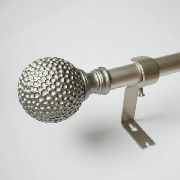 300MM Length Iron Pipe Style Curtain Rods Resin Finials