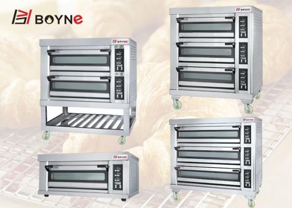 Mercadorias elétricos de cozimento visíveis de aço inoxidável da cozinha do forno de Oven Three Layer Nine Trays