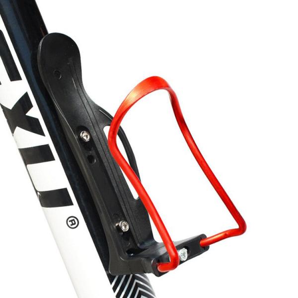 Suporte de garrafa de água de alumínio da cesta da bicicleta da liga que dá um ciclo o suporte traseiro do suporte da montagem da sela