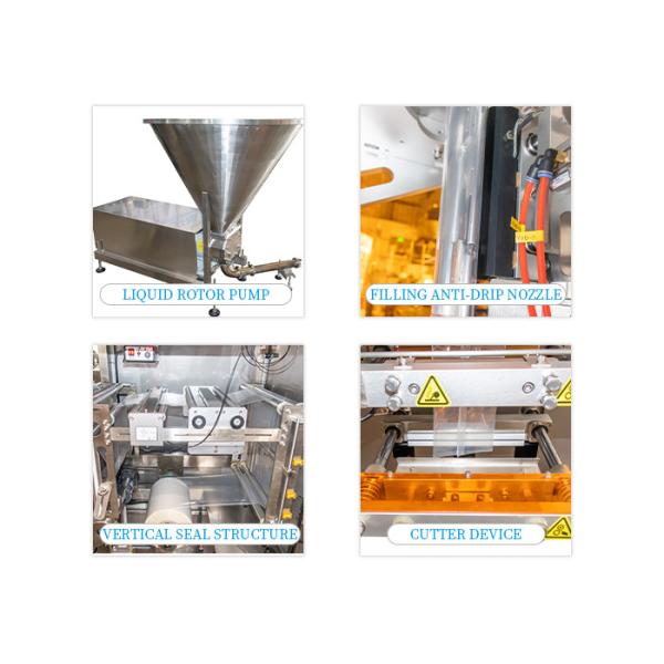 650kg Automatic Liquid Packing Machine  Easy Use Sauce Sachet Packing Machine