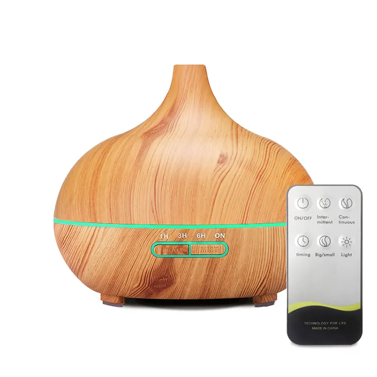 Hot Style Products Eco-friendly Air Freshener Device Wood Grain 300ml Smart Ultrasonic Mist Air Humidifier for Home