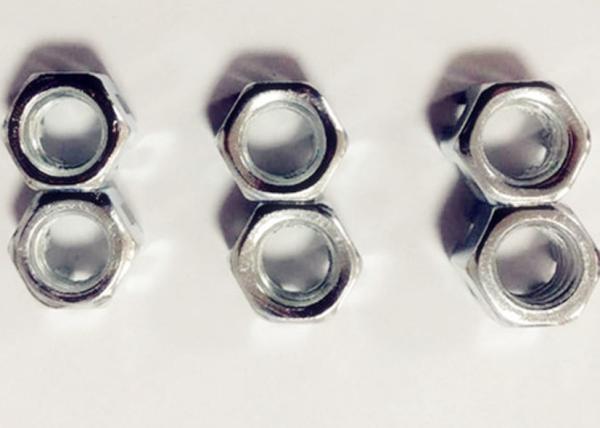 Slotted M12*1.75  Carbon Steel Nuts With 11mm Thickeness Electroplating White Zinc