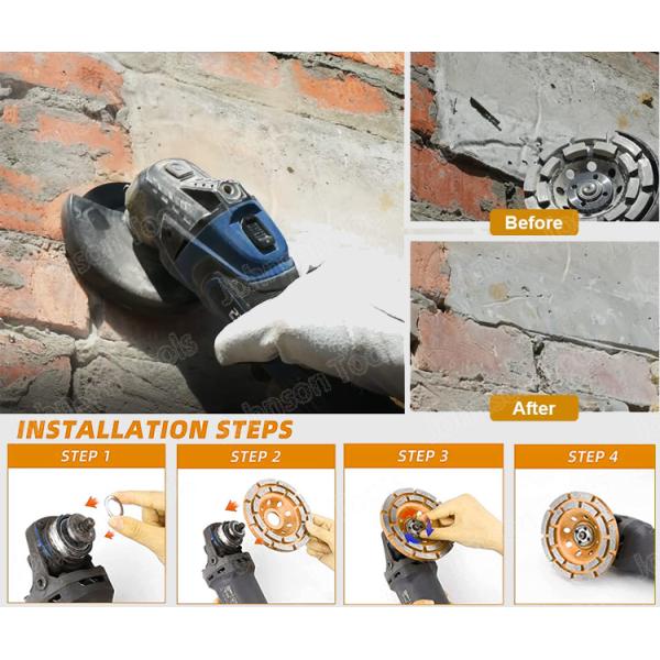 Колеса чашки диаманта строки профессионала 105-180мм жизнь двойного длинная меля