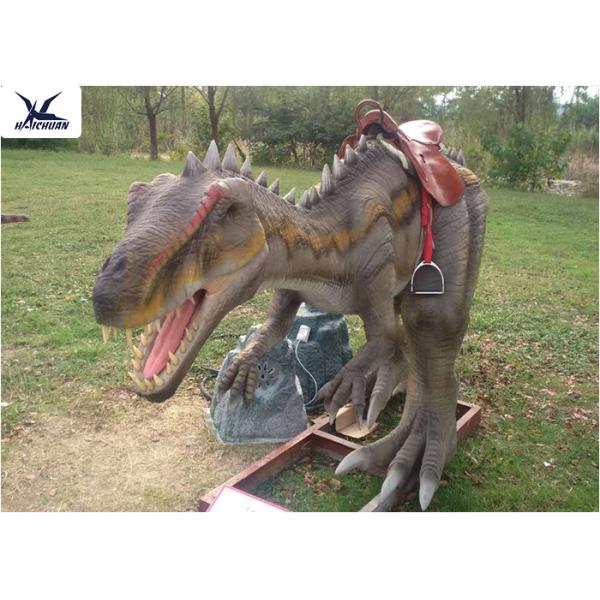 Handmade Animatronic Large Ride On Dinosaur For Theme Park / Amusement Park / City Plaza