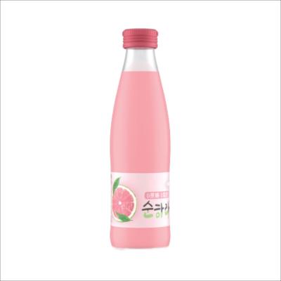 240 ml 0 açúcar 0 gordura 100% suco de limão rosa garrafa de plástico OEM