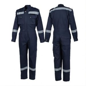 Fire Retardant 100% Cotton Breathable Safety Coverall Suit for Personal Protection