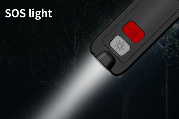 Safe Sound Personal Alarm 130dB USB Rechargeable Keychain Alarm Self Defense Security Alarm With Mini Emergency LED