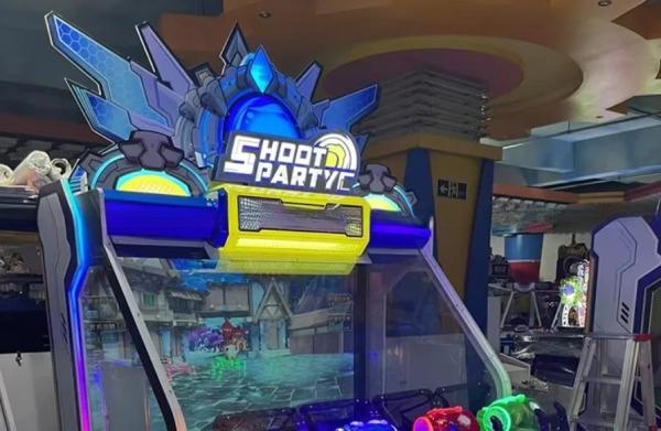 100W Kids Game Machine 4 Players 6 In 1 Ball Shoot Arcade Machine