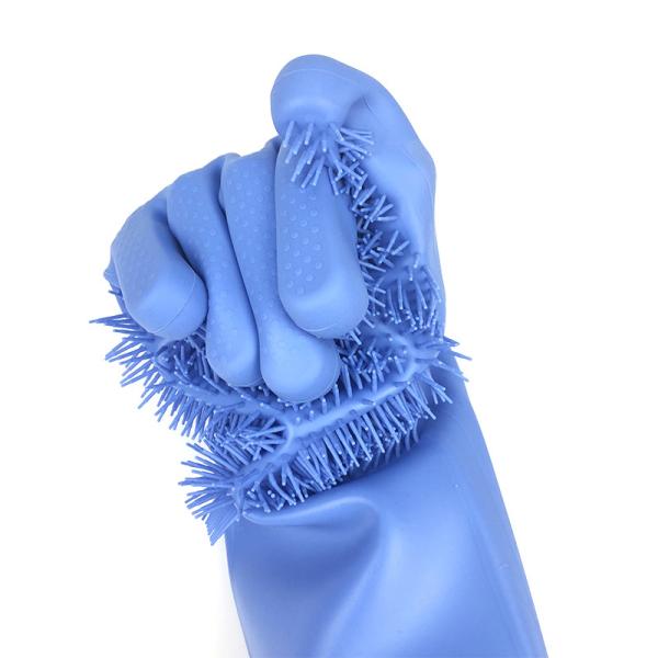 2018 high quality durable soft best seller in amazon accessory kitchen household silicone washing rubber gloves
