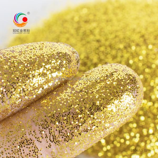 GH3506S3 Bulk Ultra Thin Ultra Bright Noble Gold Hexagonal Glitter Powder for Christmas Decoration Supplies Tile Grout
