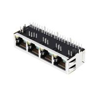 Ethernet Jack do Magnetics do Multi-porto RJ45 8P8C 100Base-T de ARJ14A-MASD-A-B-EMU2 1x4