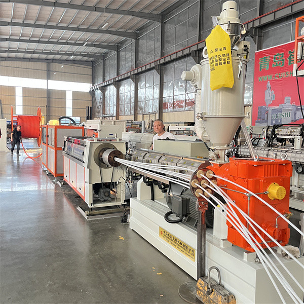 Automatic HDPE COD Silicon Core Bundle Pipe Extrusion Production Line for Fiber Optic Cable Protection