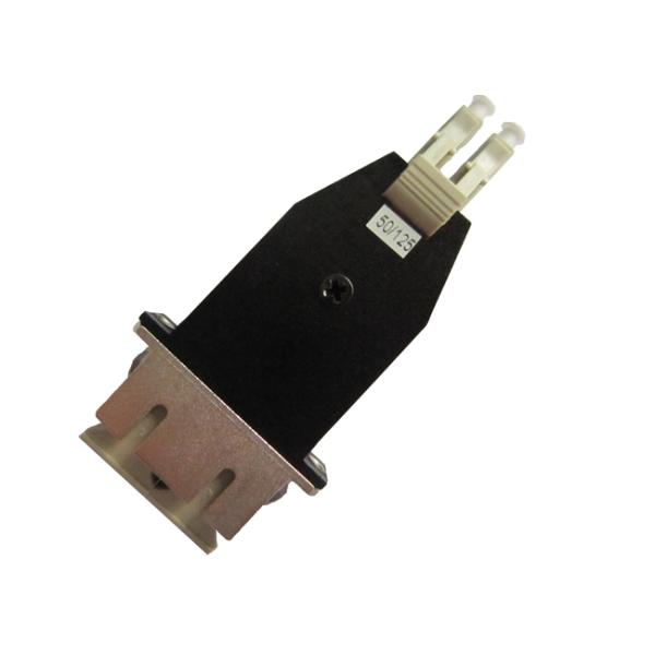 Singlemode Or Multimode Lc Male To Sc Female Fiber Optic Hybrid Adapter With