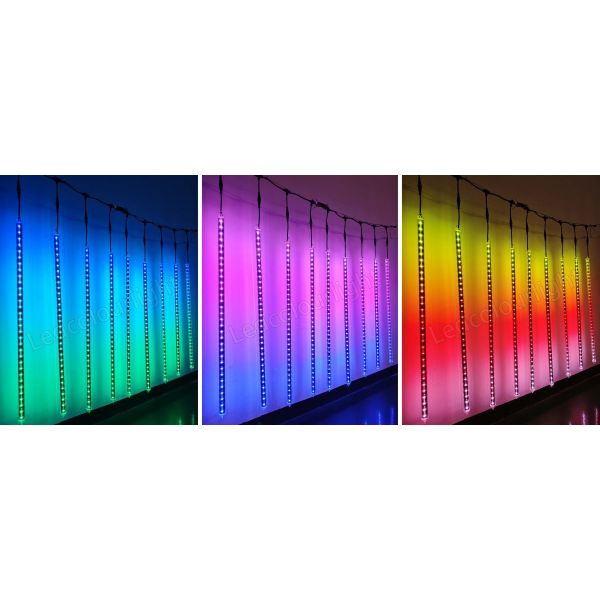30mm 1M RGB Pixel 3D LED Meteor Light Tube for Theme Parks and Festivals