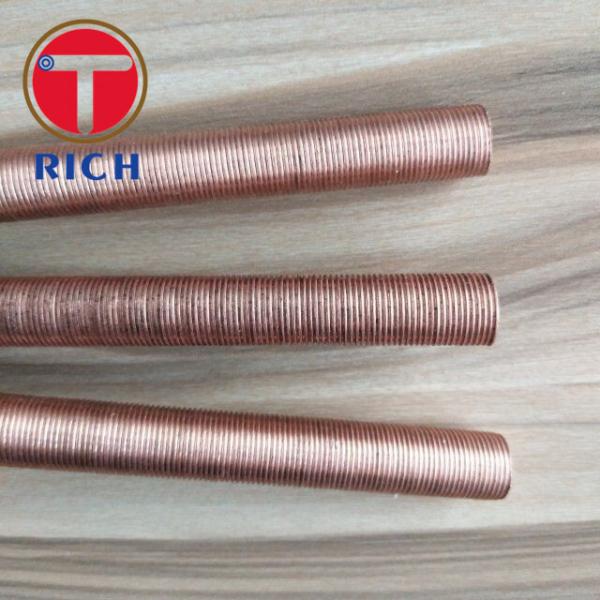 O cobre revestiu o baixo tubo Finned sem emenda de 8mm Od