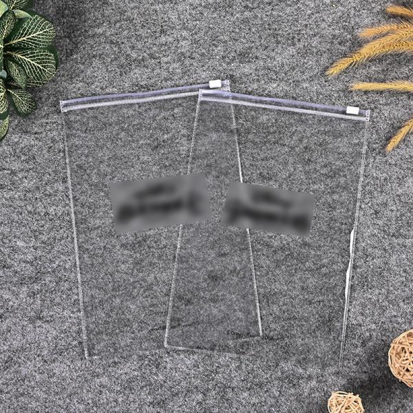PVC Transparent Plastic Zipper Bag Hook Bag Clothing Tag Label k Bag