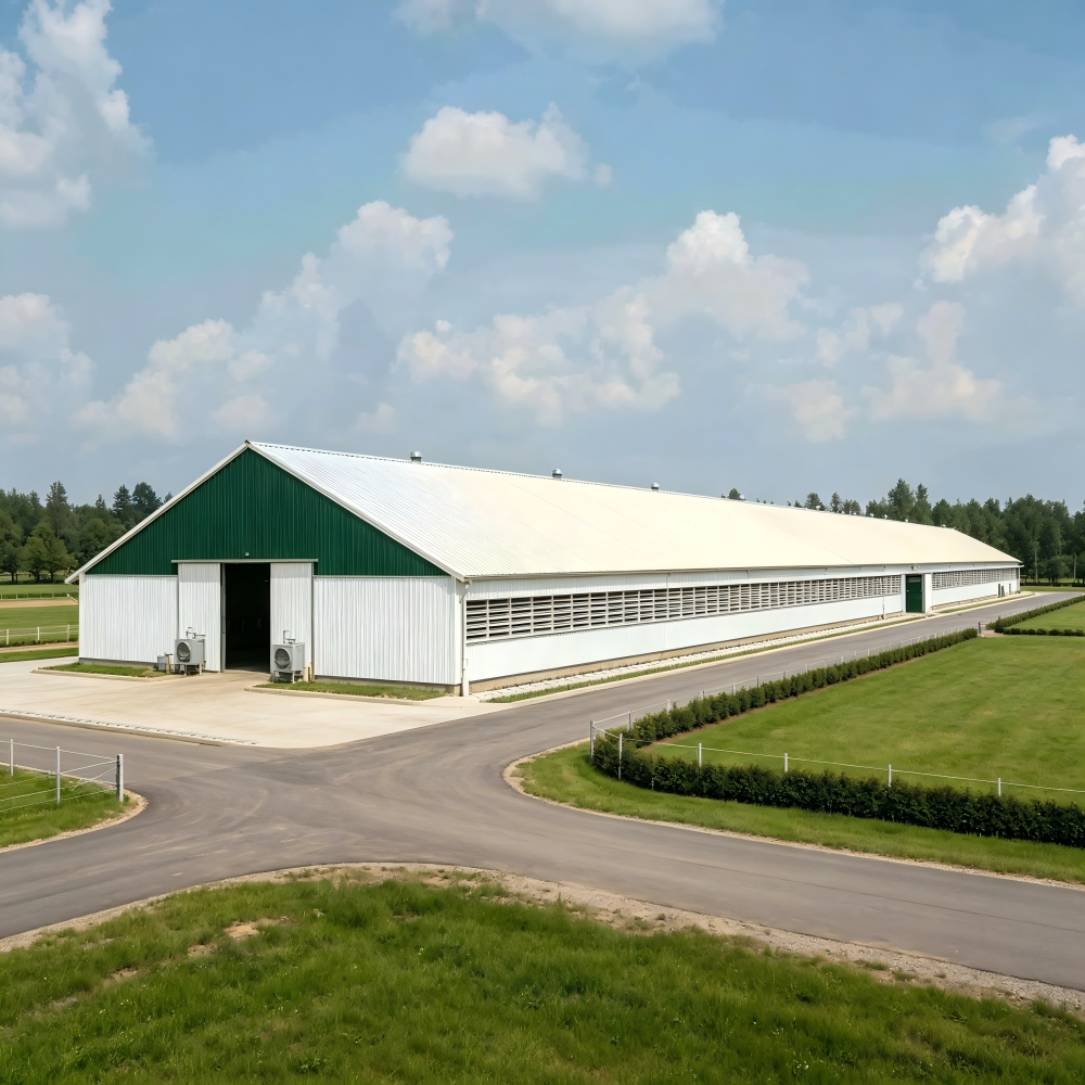 Economical Light Weight Steel Poultry Shed Building Construction for Quick DIY Farm Construction Broiler Layer Farm Shed