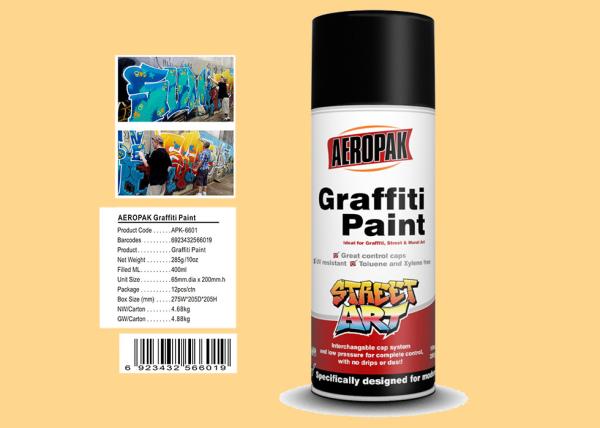 Material acrílico da pintura à pistola amarela de creme dos grafittis da cor para decorar