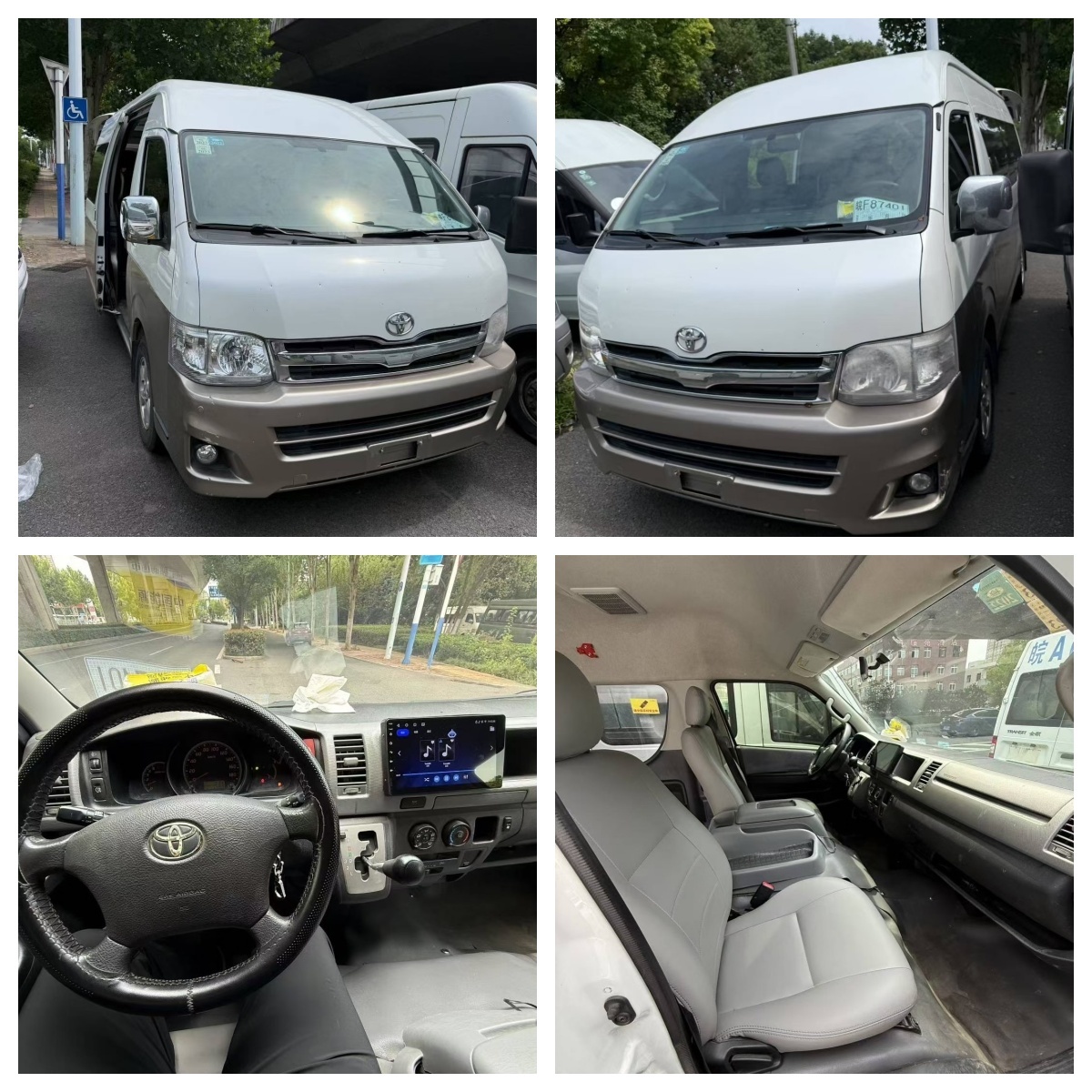 Used Toyota Hiace Commercial Van 15 Seater Diesel MPV 2019 Model Airport Shuttle Passenger Vehicle Export