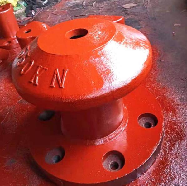 Pillar Type Cast Iron HT200 Mooring Bitts Port Bollard Polished Dock Mooring 550KN