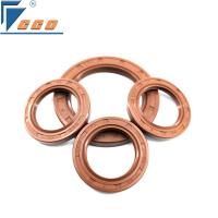 Skeleton Metal Hydraulic Oil Seal Brown FKM Rubber Seals Wear Resistant