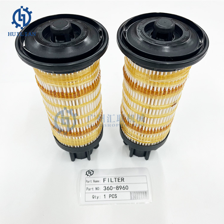  360-8960 Excavator Spare Part Fuel Filter Replace for 3608960 Construction Machinery Excavator Engine Accessories Fuel Filter