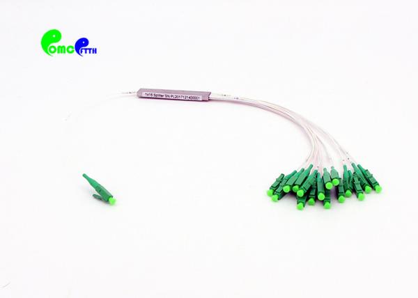 Fiber Optic PLC Splitter 1x16 Blockless With LC APC 9 / 125μm Connector
