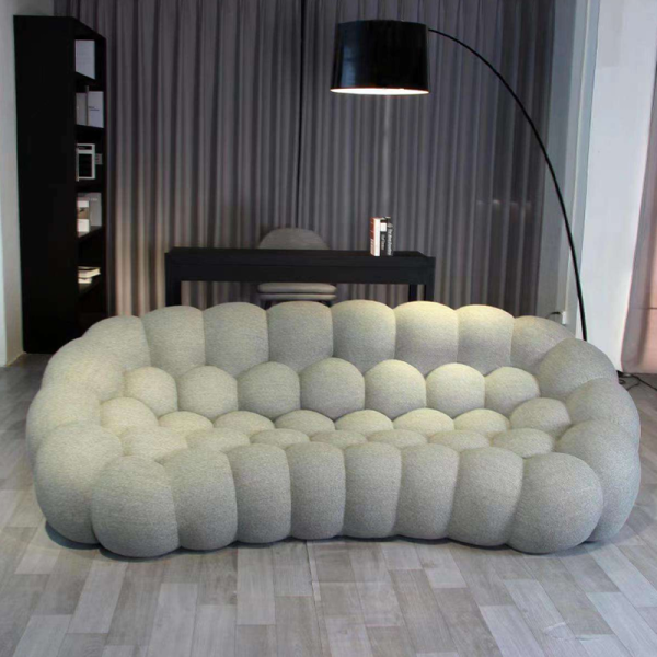 Custom Modern Reclining Upholstered Corner Sofa Set Frameless Boneless Compressed Sofa Living Room