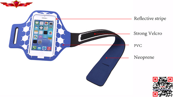 New Fashion Design Outdoor Football Style Sports Armband Case For Iphone Multi Color High