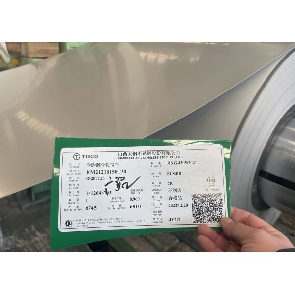 AISI 410 Stainless Steel Slit Strip EN 1.4006 DIN X12Cr13 Cold Rolled