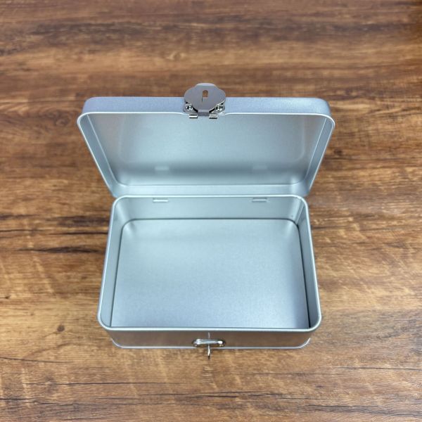 Rectangular Tinplate Box Toy & Cosmetic Storage Metal Box Flip Top Blind Box Metal Can