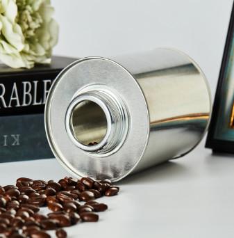 250g Capacity Coffee Tin Cans With Valve Screw On Lid