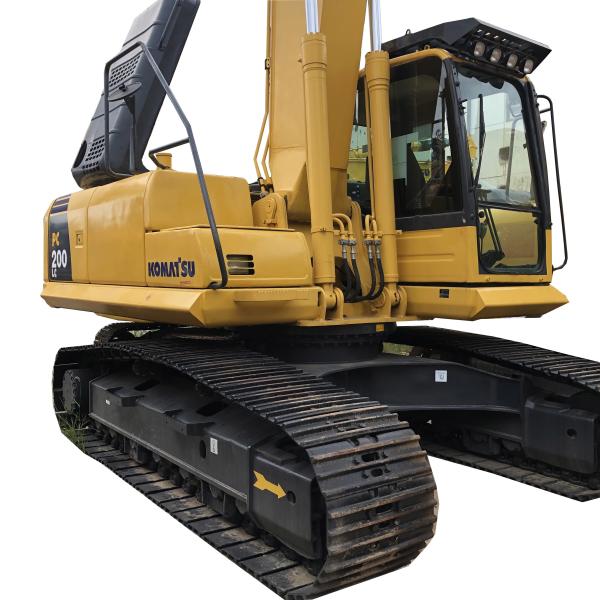 Escavação de 20 toneladas de duração hidráulica de trilho tipo PC Komatsu 200 escavadeira de segunda mão a um preço baixo e vender bem