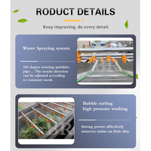 SUS304 Воздушный пузырь Зелёные бобы Кукурузная машина 500 кг/ч 3.6kw