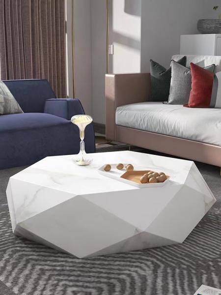 Tabela de café de hotel personalizada, de cor mármore, de diamantes