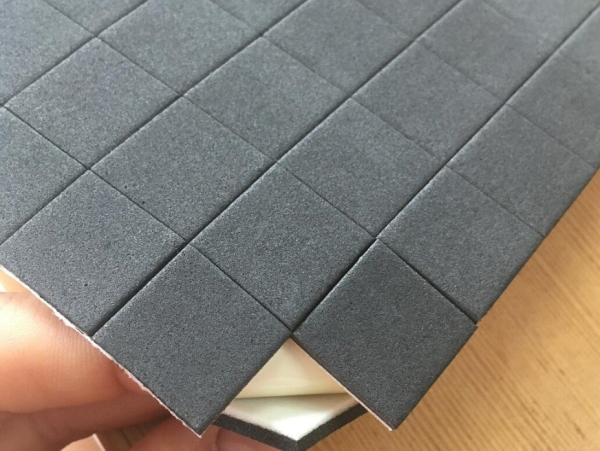 Hotsale 25x25x4MM Black Glass Protector Rubber Eva Pads for Glass Packing & Shipping by Sheet
