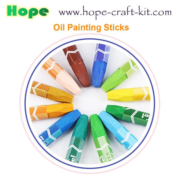 Non-toxic 8 , 12, 24, 48 Colors Oil Paint Sticks Washable Water soluable for Kids Stationery Painting Supplies OEM ODM