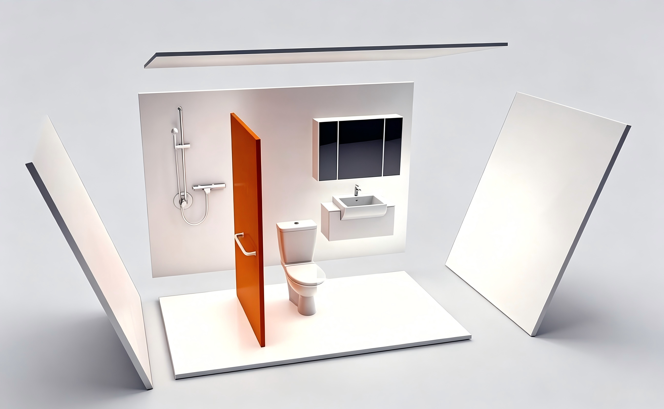 SMC Modular Bathroom Units (Pipe Well Style): High Efficiency, Eco-Friendly, and Reliable Performance
