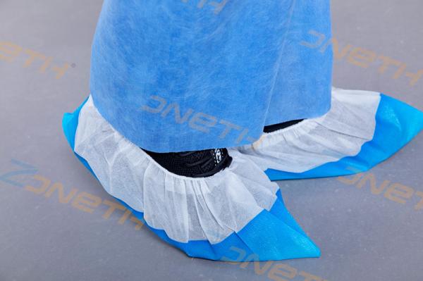 Waterproof CPE PP Anti Slip Disposable Plastic Foot Covers