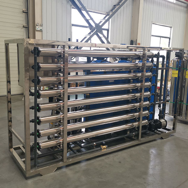 Sistema de osmose reversa 4T/h controlado por PLC para tratamento industrial de água potável